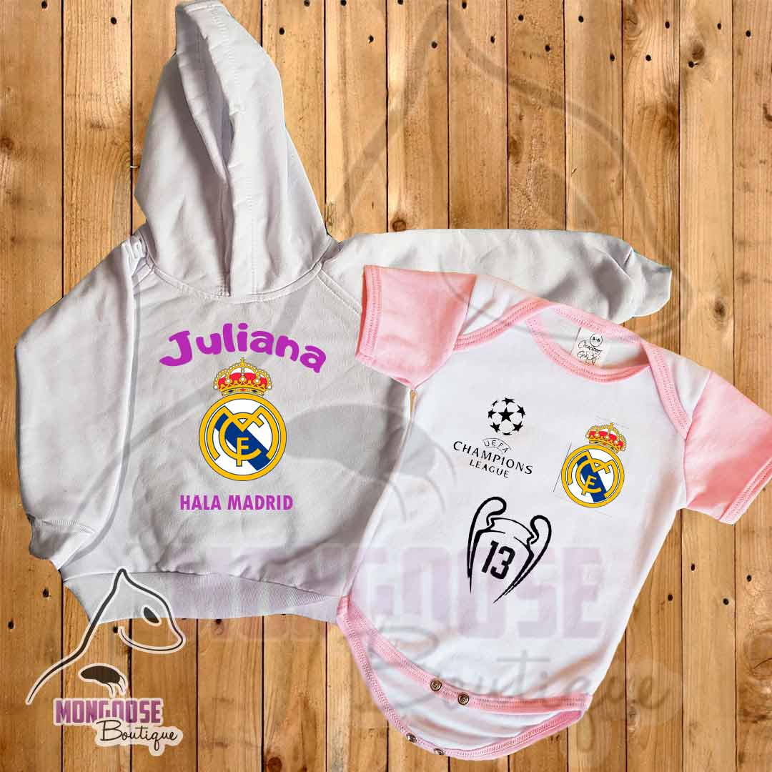 Set de body para niños del Real Madrid