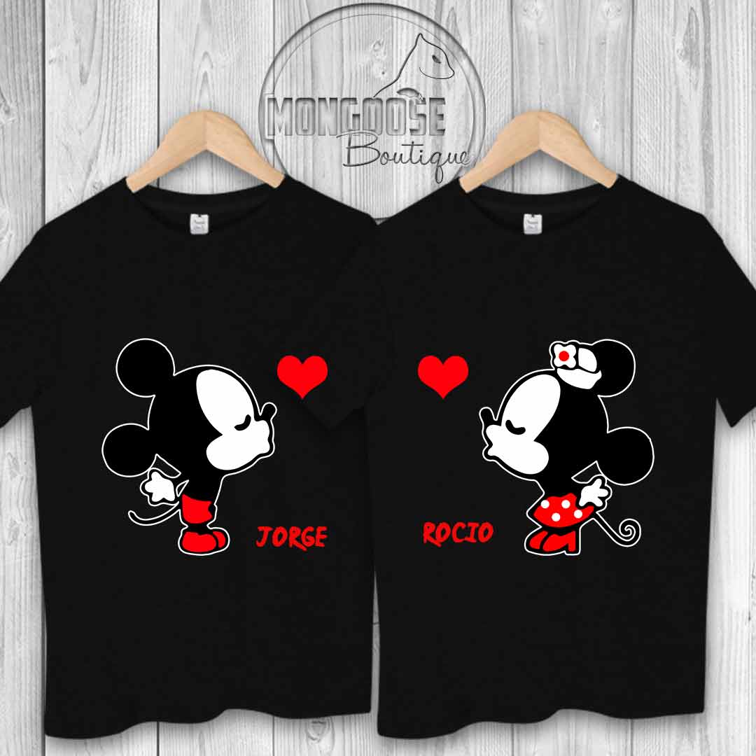 campana escarabajo Críticamente Camisetas Pareja "Mickey & Minnie" - Mongoose Boutique